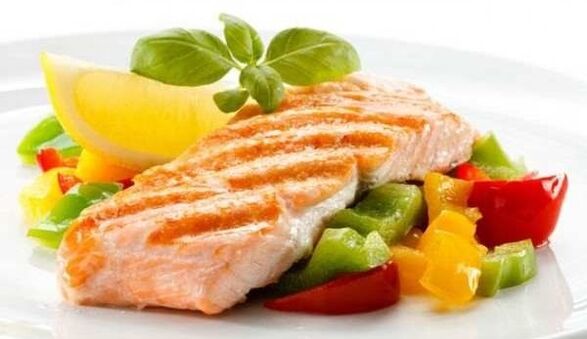 ψάρι με λαχανικά για τη δίαιτα Dukan